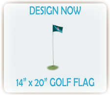 Design custom printed golf flags online